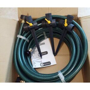 Adjustable Spike Set Sprinkler Bundle Green Yellow